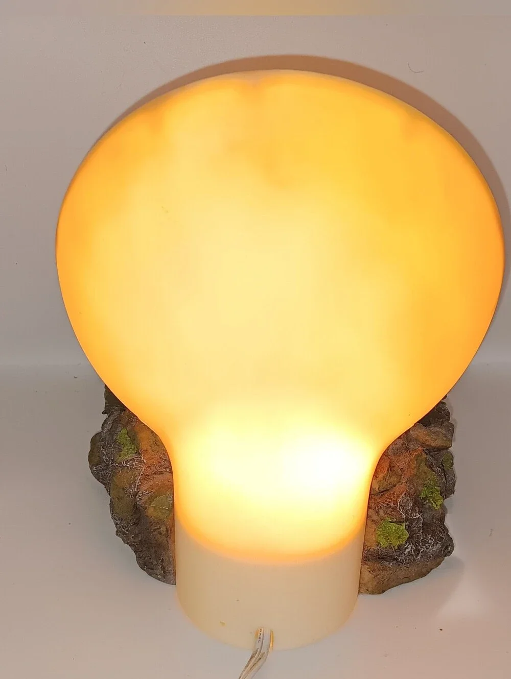 Vintage Moonlight Silhouette Bears In The Wilderness Night Light WORKS!